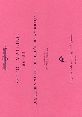 Die sieben Worte des Erlösers am Kreuze&nbsp;&nbsp;für Orgel&nbsp;&nbsp;