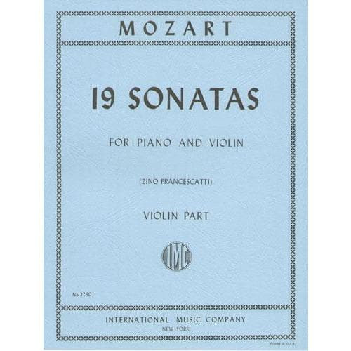 19 Sonatas  for violin and piano  