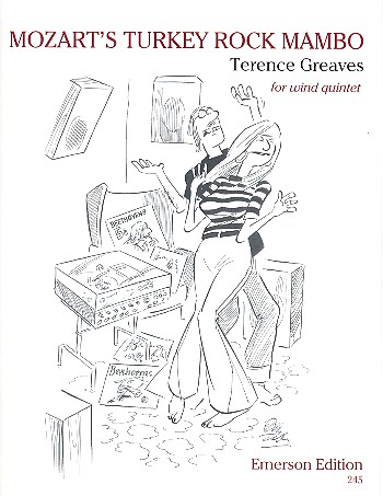 Mozart's Turkey Rock Mambo  for wind quintet  score and parts