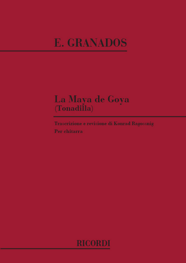 La maja de Goya Tonadilla per&nbsp;&nbsp;chitarra&nbsp;&nbsp;