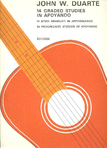 14 graded Studies in Apoyando  for guitar  