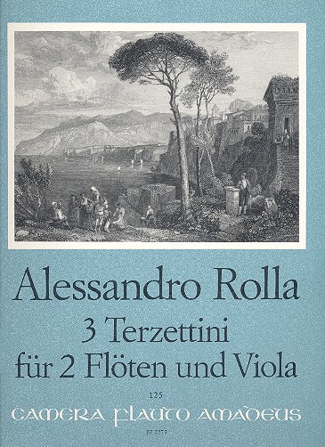 3 Terzettini  für 2 Flöten und Viola  Stimmen