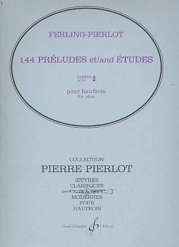 144 préludes et études vol.2  pour hautbois ou saxophone  