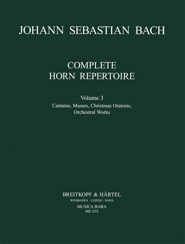 Complete Horn Repertoire vol.3&nbsp;&nbsp;for 1-2 horns in F, G and D&nbsp;&nbsp;score