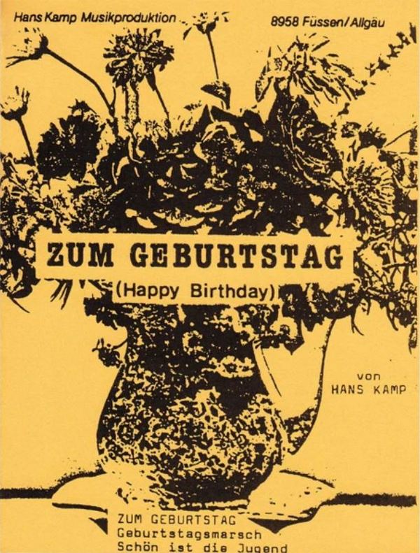 Zum Geburtstag&nbsp;&nbsp;für Blasorchester&nbsp;&nbsp;Partitur und Stimmen