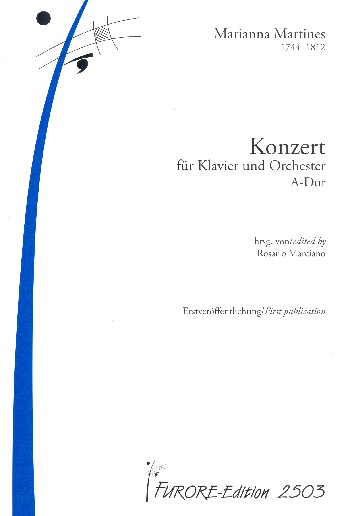 Konzert A-Dur  für Klavier und Orchester  Partitur