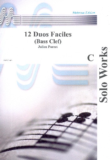 12 Duos faciles pour trombones,&nbsp;&nbsp;bassons, instr. notes en cle de fa&nbsp;&nbsp;(Bassschlüssel)