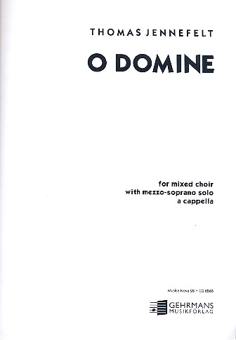 O Domine for mixed choir and mezzo-  soprano solo  score (la)