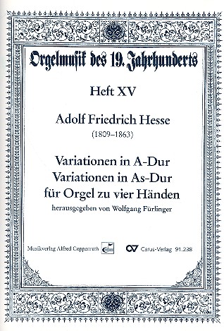 Variationen A-Dur und As-Dur&nbsp;&nbsp;für Orgel zu 4 Händen&nbsp;&nbsp;