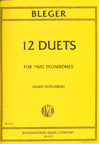 12 Duets  for 2 trombones  