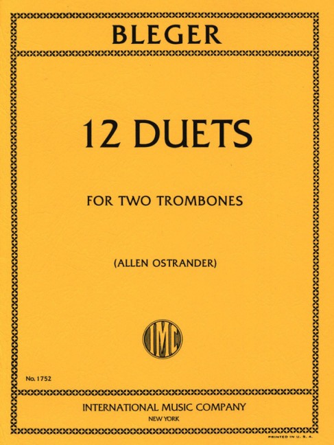 12 Duets  for 2 trombones  