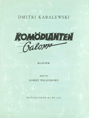 Komödianten-Galopp&nbsp;&nbsp;für Klavier&nbsp;&nbsp;