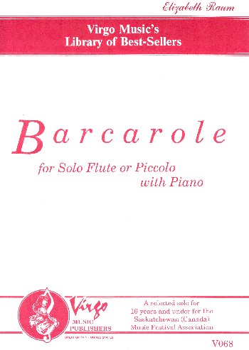 Barcarole  for flute (piccolo) and piano  