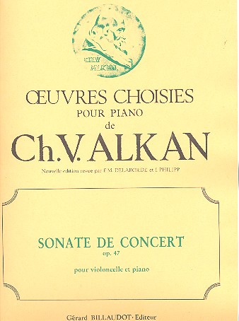 Sonate de concert op.47 pour  violoncelle et piano  
