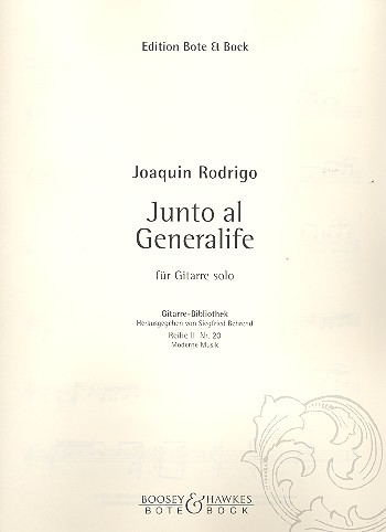Junto al generalife&nbsp;&nbsp;für Gitarre solo&nbsp;&nbsp;