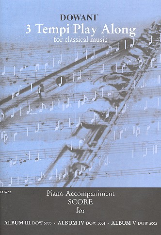 3 Tempi Playalong Piano accompaniment  for DOW 5003, 5004 and 5005  