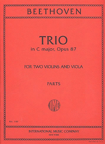 Trio C major op.87&nbsp;&nbsp;for 2 oboes and englischhorn&nbsp;&nbsp;for 2 violins and viola, parts