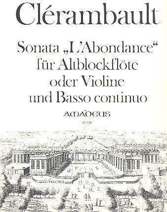 Sonata L'Aabondance für  Altblockflöte (Violine) und Bc  