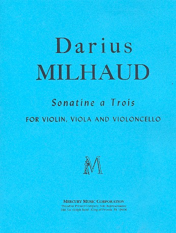 Sonatine à 3&nbsp;&nbsp;for violin, viola and violoncello&nbsp;&nbsp;score and parts