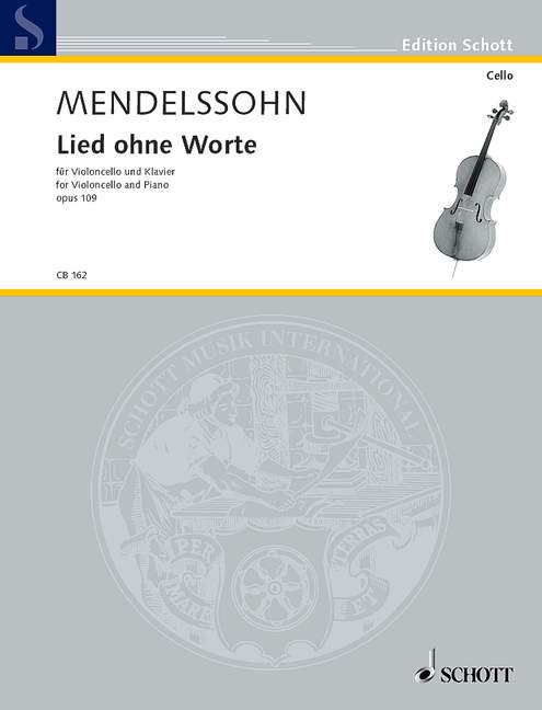 Lied ohne Worte D-Dur op. 109&nbsp;&nbsp;für Violoncello (Viola) und Klavier&nbsp;&nbsp;