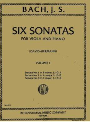 6 Sonatas vol.1 (nos.1-3)&nbsp;&nbsp;for viola and piano&nbsp;&nbsp;