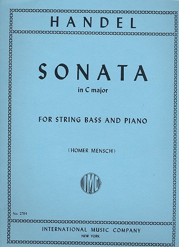 Sonata C major&nbsp;&nbsp;for string bass and piano&nbsp;&nbsp;