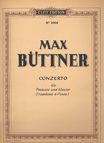 Konzert Es-Dur&nbsp;&nbsp;für Posaune und Klavier&nbsp;&nbsp;