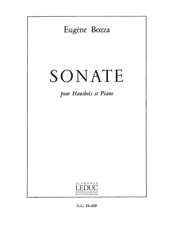 Sonate&nbsp;&nbsp;pour hautbois et piano&nbsp;&nbsp;