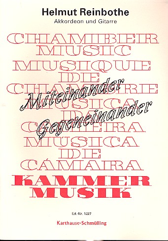 Miteinander gegeneinander  für Akkordeon und Gitarre  