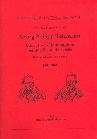 Konzert D-Dur für 2 Hörner in D&nbsp;&nbsp;und Streichorchester&nbsp;&nbsp;Partitur