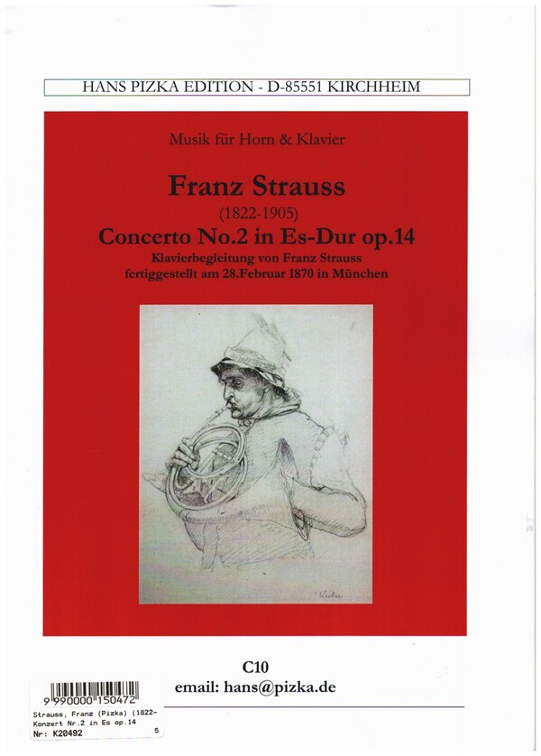 Konzert Es-Dur op.14 Nr.2  für Horn in F und Klavier  