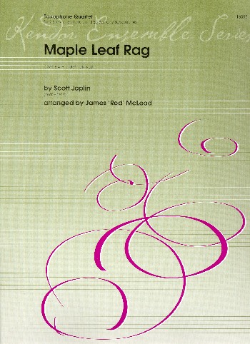 Maple Leaf Rag  for 4 Saxophones (AATBar)  score and parts