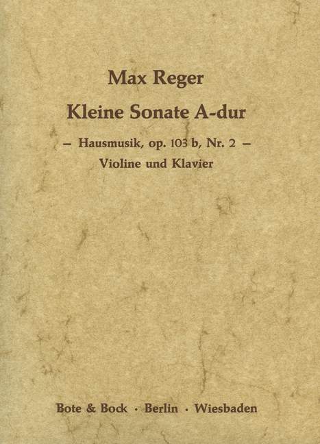 Kleine Sonate A-Dur&nbsp;&nbsp;für Violine und Klavier&nbsp;&nbsp;