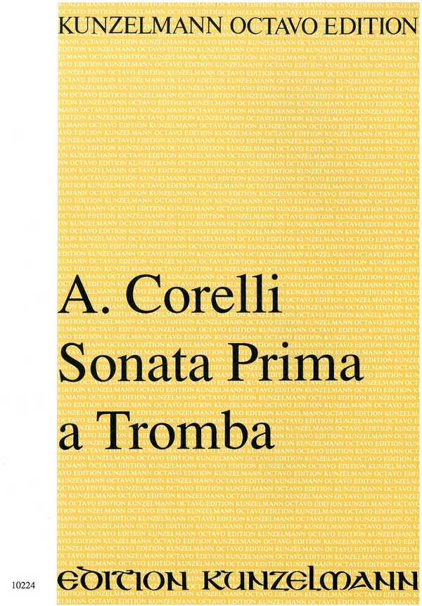 Sonata prima  für Trompete, Streichorchester und Bc  Partitur
