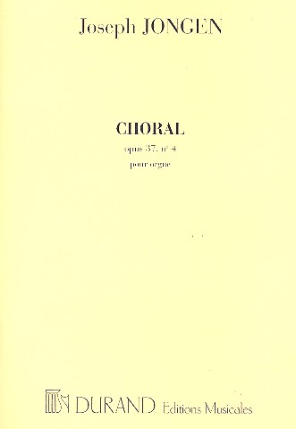 Choral op.37,4  pour orgue  