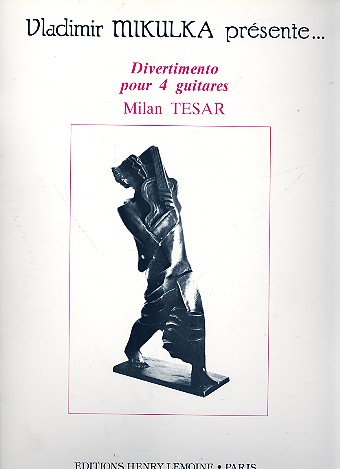 Divertimento pour 4 guitares&nbsp;&nbsp;partition et parties&nbsp;&nbsp;