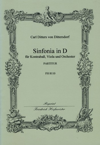 Sinfonia D-Dur für Kontrabass,  Viola und Orchester  Partitur
