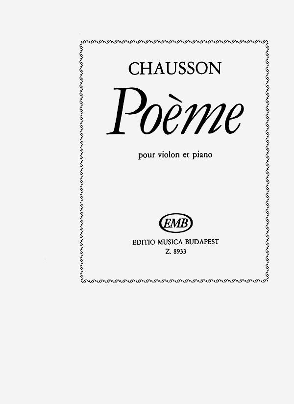 POEME FUER VIOLINE UND  KLAVIER  