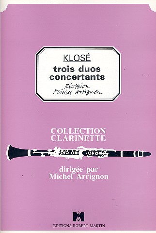 3 Duos concertants pour 2 clarinettes    