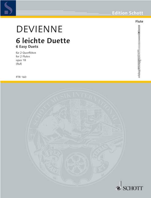 6 leichte Duette op. 18  für 2 Flöten  