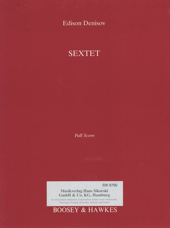Sextet for flute, oboe, clarinet  and string trio  score