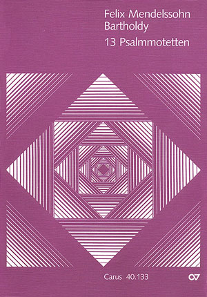 13 Psalmmotetten für gem Chor a  cappella und für Frauenchor mit Bc  Partitur (dt)