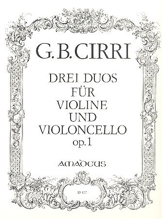 3 Duos op.1 für Violine  und Violoncello  