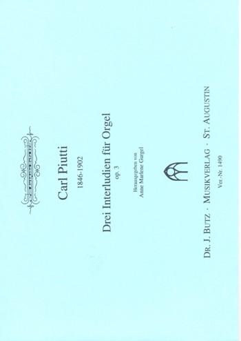 3 Interludien op.3  für Orgel  GURGEL, A.M., ED