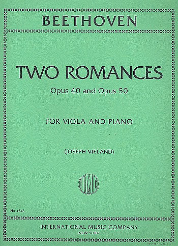 2 Romances op.40 and op.50  for viola and piano  