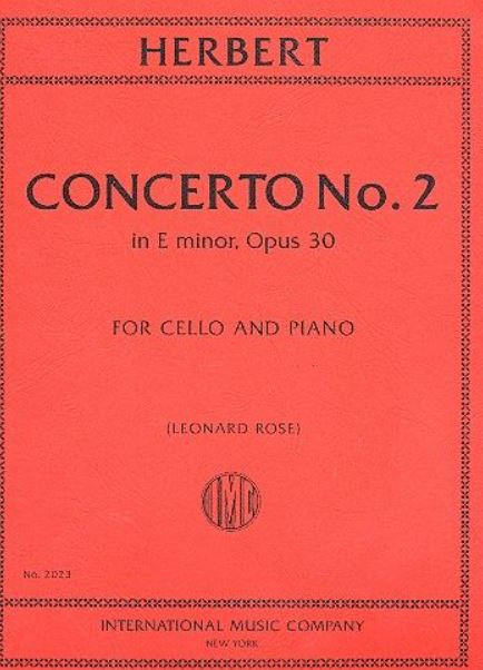 Concerto e minor no.2 op.30&nbsp;&nbsp;for cello and piano&nbsp;&nbsp;