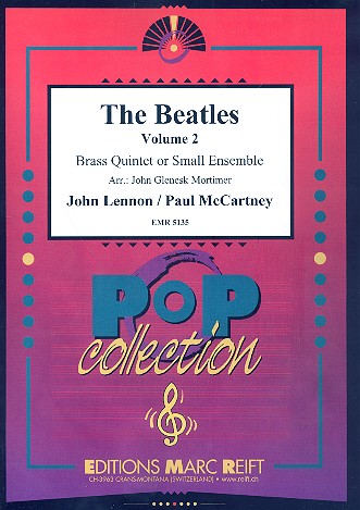 The Beatles vol.2&nbsp;&nbsp;for brass quintet or small ensemble&nbsp;&nbsp;score and parts