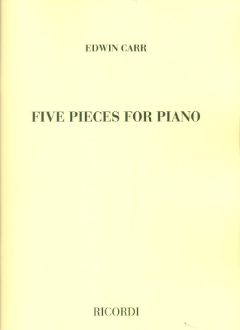 5  Pieces  for piano  