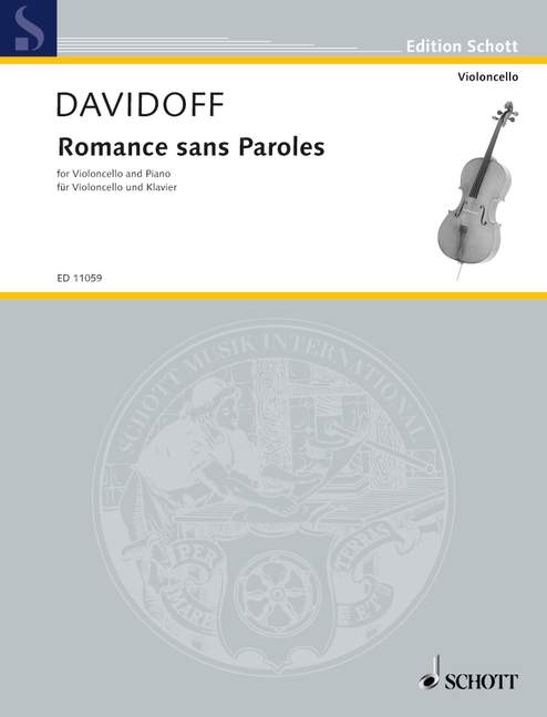 Romance sans paroles&nbsp;&nbsp;für Violoncello und Klavier&nbsp;&nbsp;