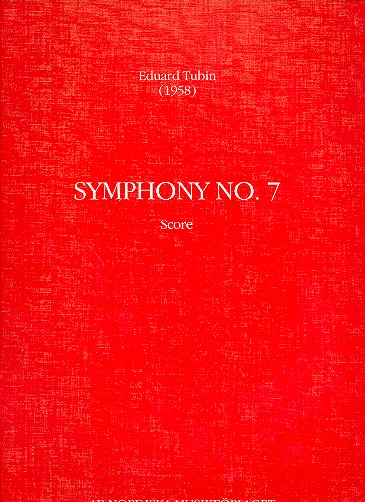 Symphony no.7  for orchestra  study score